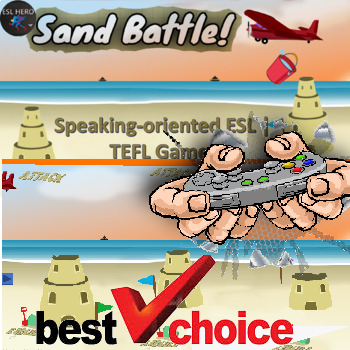 Preview of TEFL ESL High School - "Sand Castle Battle" Game