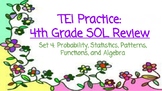 TEI 4th Grade Math SOL Task Cards: Probability, Statistics, Patterns, Functions