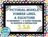 TEK 3.5A Models, Number Lines, & Equations Task Cards