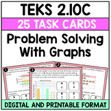 TEKS 2.10C Problem Solving with Graphs Task Cards
