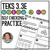 TEKS 3.3E - Partitioning Fractions - Printable Practice