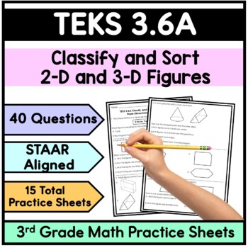 Preview of TEKS 3.6A Classify and Sort Two-Dimensional and Three-Dimensional Figures