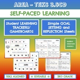 TEKS 3.6CD Area - Student Learning Tracker | Self-Pacing G
