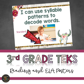 Preview of TEKS 3rd Grade Reading and Writing Standards - I Can Statements
