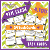 TEKS 4.10D Math Task Cards ★ Managing Money