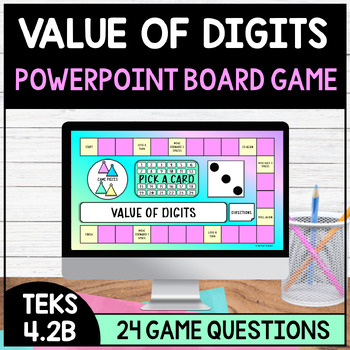 Preview of TEKS 4.2B Value of Digits PowerPoint Show Board Game