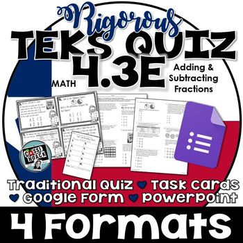 Preview of Distance Learning TEKS 4.3E  Task Cards, PowerPoint, Google Forms Quiz, Paper