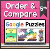TEKS 5.2B ✩ Compare & Order Decimals ✩ Google Sheets Puzzl
