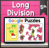 TEKS 5.3C ✩ Four by Two Division ✩ Google Sheets Puzzle Activity
