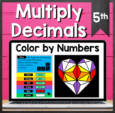 TEKS 5.3E ✩ Decimal Multiplication ✩ Google Sheets Colorin