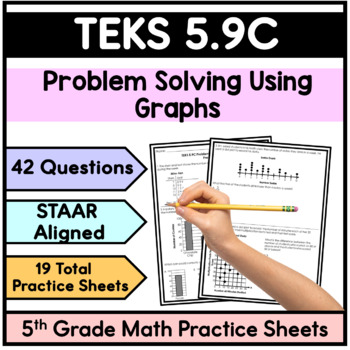 Preview of TEKS 5.9C Problem Solving Using Graphs - Practice Sheets