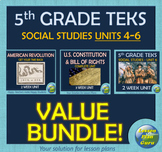 TEKS 5th Grade Social Studies | Units 4-6 | VALUE BUNDLE! 