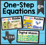 TEKS 6.10A ✩ Model & Solve One-Step Equations ✩ Google She