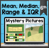TEKS 6.12C ✩ Median, Range, & IQR ✩ Google Sheets Mystery Picture