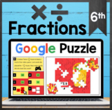 TEKS 6.3E ✩ Multiply & Divide Fractions ✩ Google Sheets Pu
