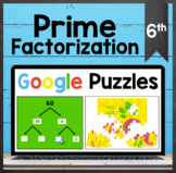 TEKS 6.7A ✩ Prime Factorization ✩ Google Sheets Puzzle Activity