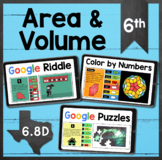 TEKS 6.8D ✩ Area & Volume ✩ Google Sheets Activity BUNDLE