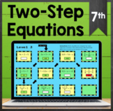 TEKS 7.11A ✩ Solving Two-Step Equations ✩ Google Sheets Ma