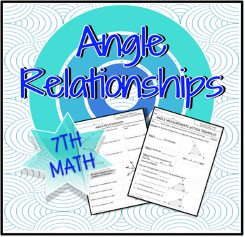 Preview of Angle & Triangle Relationships | Geometry | 7th Grade Math