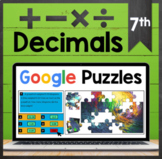 TEKS 7.3A ✩ Decimal Operations ✩ Google Sheets Puzzle Activity