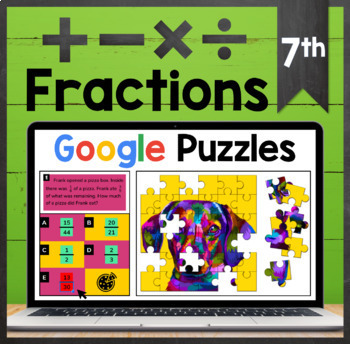 Preview of TEKS 7.3A ✩ FREE ✩ Rational Arithmetic ✩ Google Sheets Puzzle Activity