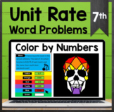 TEKS 7.4B ✩ Unit Rate Word Problems ✩ Google Sheets Colori
