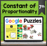TEKS 7.4C ✩ Constant of Proportionality ✩ Google Sheets Pu