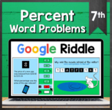 TEKS 7.4D ✩ Percent Word Problems ✩ Google Sheets Riddle Activity