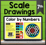 TEKS 7.5C ✩ Scale Drawings ✩ Google Sheets Coloring Activtiy