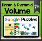 TEKS 7.9A ✩ Volume of Prisms & Pyramids ✩ Google Sheets Pu