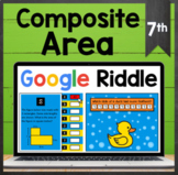 TEKS 7.9C ✩ Composite Area ✩ Google Sheets Riddle Activity