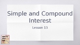 TEKS 8.12 Simple and Compound Interest - Teacher PowerPoint