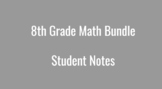 TEKS(Texas) 8th grade Math STUDENT NOTE