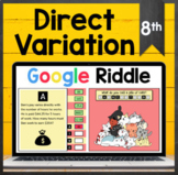 TEKS 8.5E ✩ Direct Variation Word Problems ✩ Google Sheets Riddle