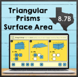 TEKS 8.7B ✩ FREE  ✩ Surface Area of Triangular Prisms ✩ Go