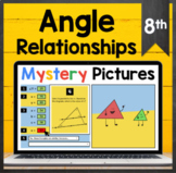 TEKS 8.8D ✩ Angle Relationships ✩ Google Sheets Mystery Pi