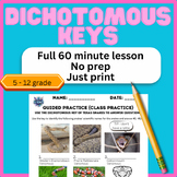 TEKS 8B Dichotomous Keys Full Lesson, No Prep (Fungi, Texa