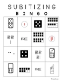 TEKS K.2D and 1.2A Subitizing Bingo (Numbers 1-20)