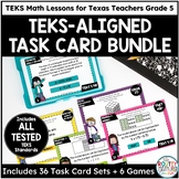 TEKS Math Centers Task Cards | Math Games and Activities f