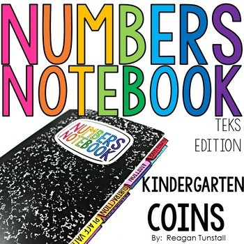Preview of TEKS Numbers Notebook Coins Kindergarten