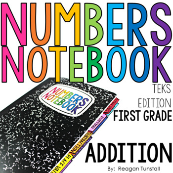 Preview of TEKS Numbers Notebook First Grade Addition