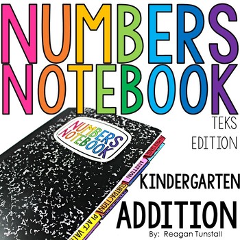 Preview of TEKS Numbers Notebook Kindergarten Addition