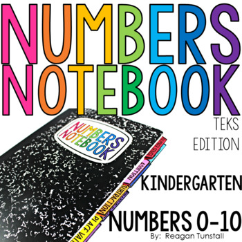 Preview of TEKS Numbers Notebook Numbers 0 to 10 Kindergarten