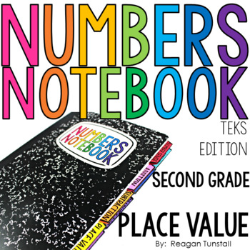 Preview of TEKS Numbers Notebook Place Value Second Grade