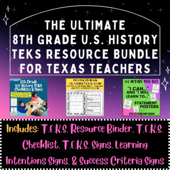 Preview of TEKS Resource Set 8th Grade U.S. History - Texas Teachers