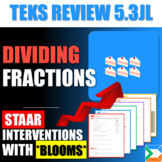 TEKS Review 5.3JL Fraction Division | SIGMA Education