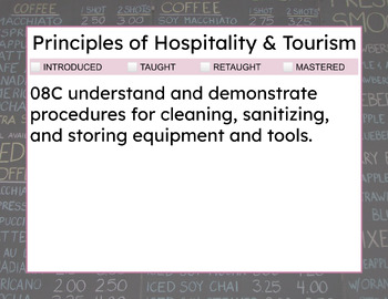 Preview of TEKS SE Cards - Principles of Hospitality & Tourism