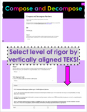 TEKS Vertically Aligned Compose and Decompose Tracker