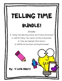 TELLING TIME Bundle! - hour, quarter hour, half hour, AM/P