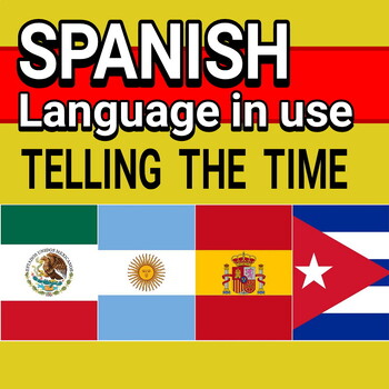 Preview of TELLING TIME IN SPANISH - WORKSHEETS